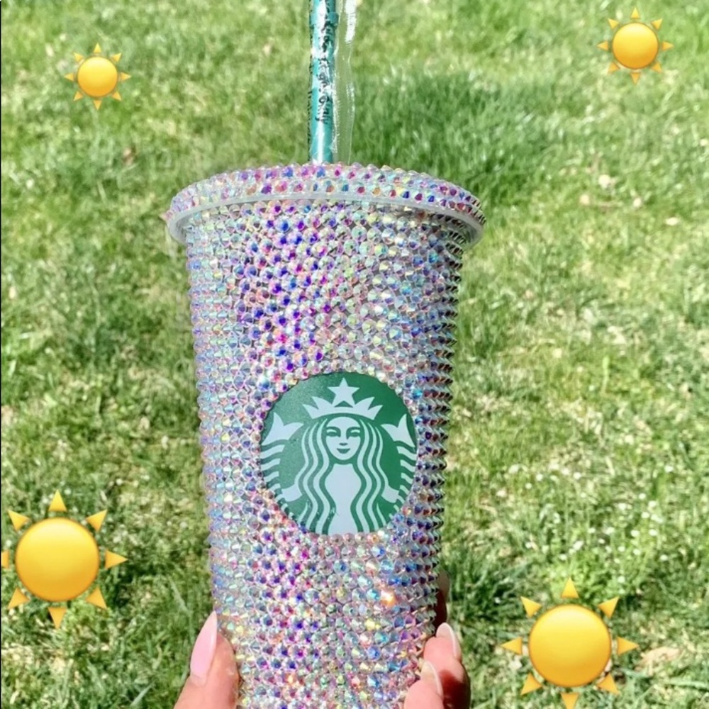 Crystal Starbucks Tumbler. 24 oz. New, never used.